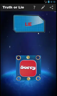 Truth or Lie Detector android App screenshot 2